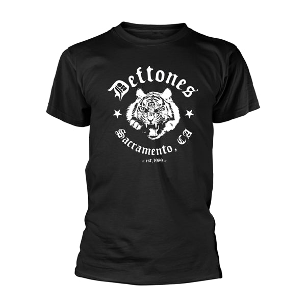 Deftones Unisex T-Shirt: Tiger Sacramento (Black)
