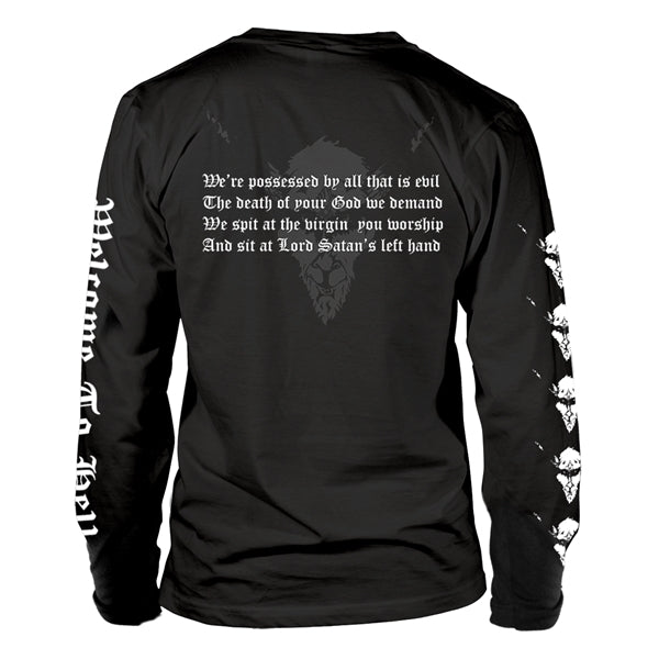 Venom - Unisex Long Sleeve Shirt: Welcome To Hell White (Black)