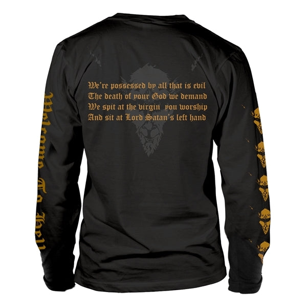 Venom - Unisex Long Sleeve Shirt: Welcome To Hell Gold (Black)