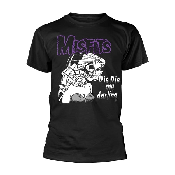 Misfits Unisex T-Shirt: Die Die My Darling (Black) (Back Print)