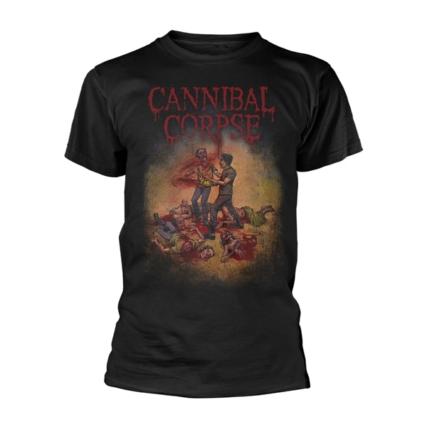 Cannibal Corpse Unisex T-Shirt: Chainsaw (Back Print) (Black)