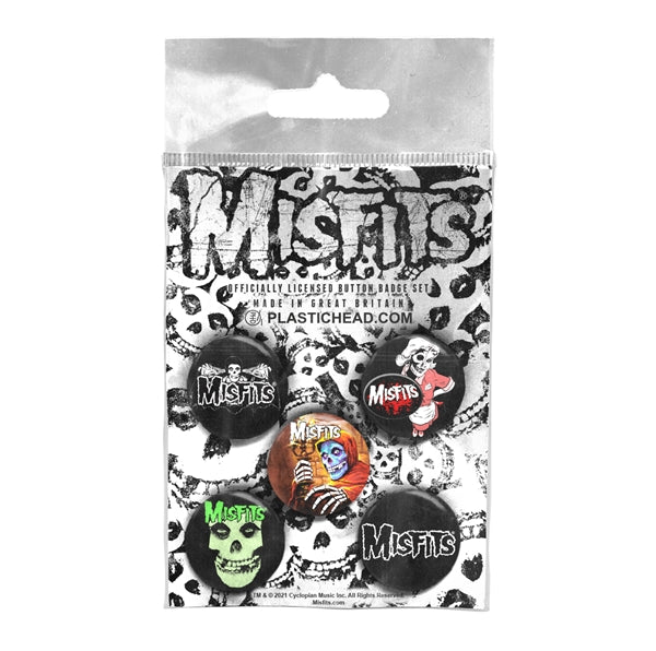 Misfits Button Badge Pack: Misfits Logos