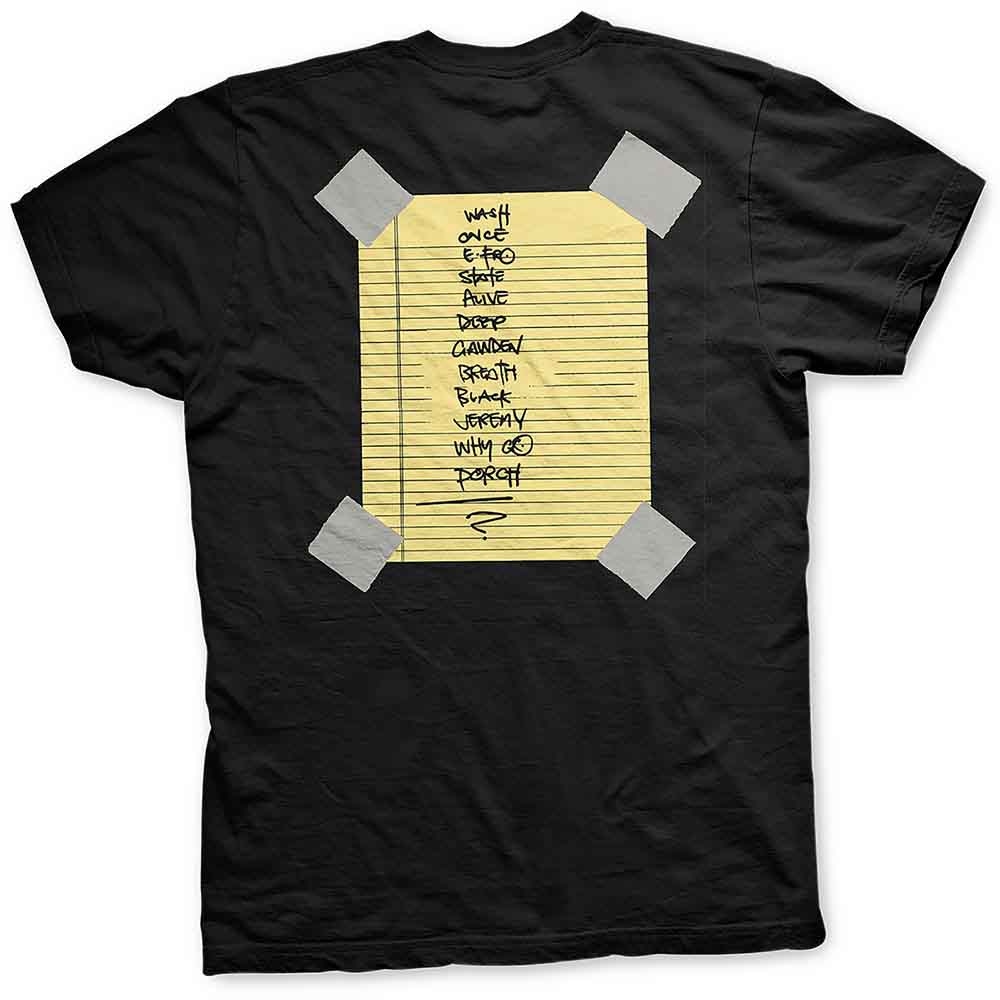 Pearl Jam Unisex T-Shirt: Stickman (Black) (Back Print)