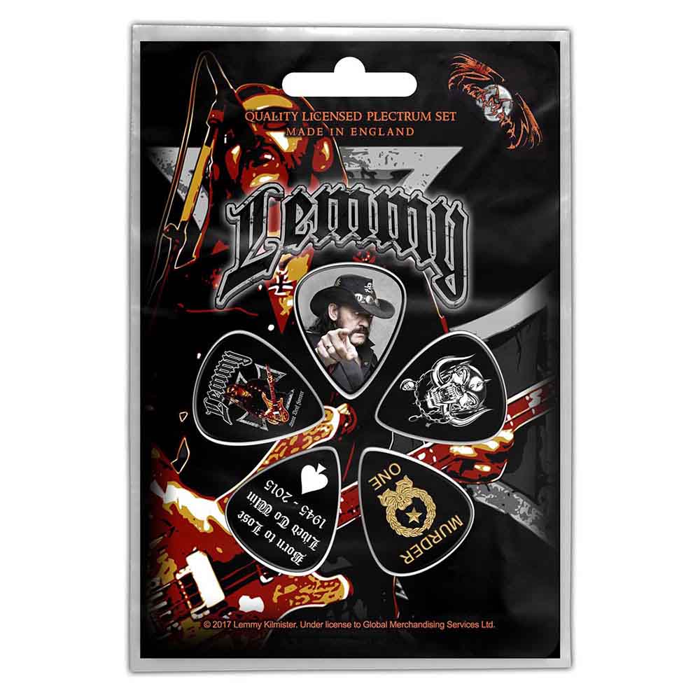 Motorhead Lemmy Plectrum Pack: Stone Death Forever