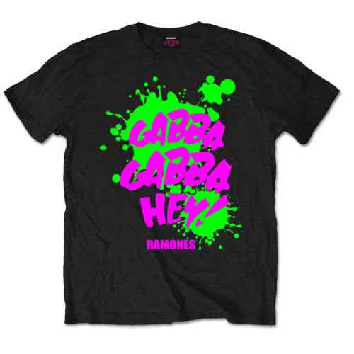 Ramones Unisex T-Shirt: Gabba Gabba Hey (Black)