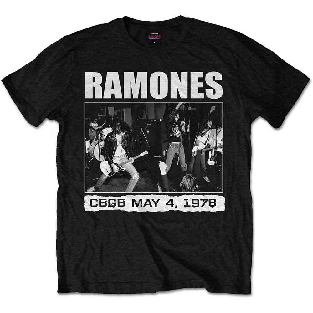 Ramones Unisex T-Shirt: CBGB 1978 (Black)