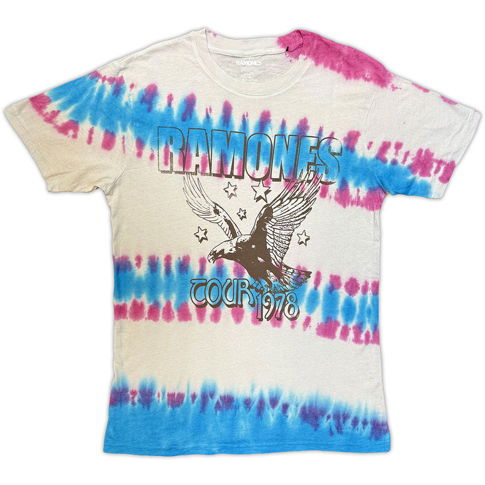 Ramones Unisex T-Shirt: Eagle (Natural) (Wash Collection)
