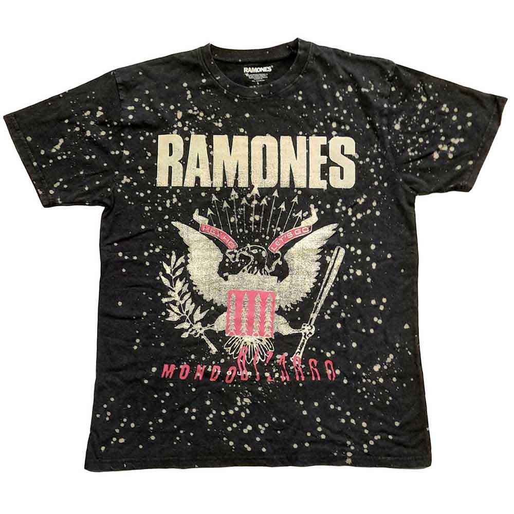Ramones Unisex T-Shirt: Eagle (Black) (Wash Collection)