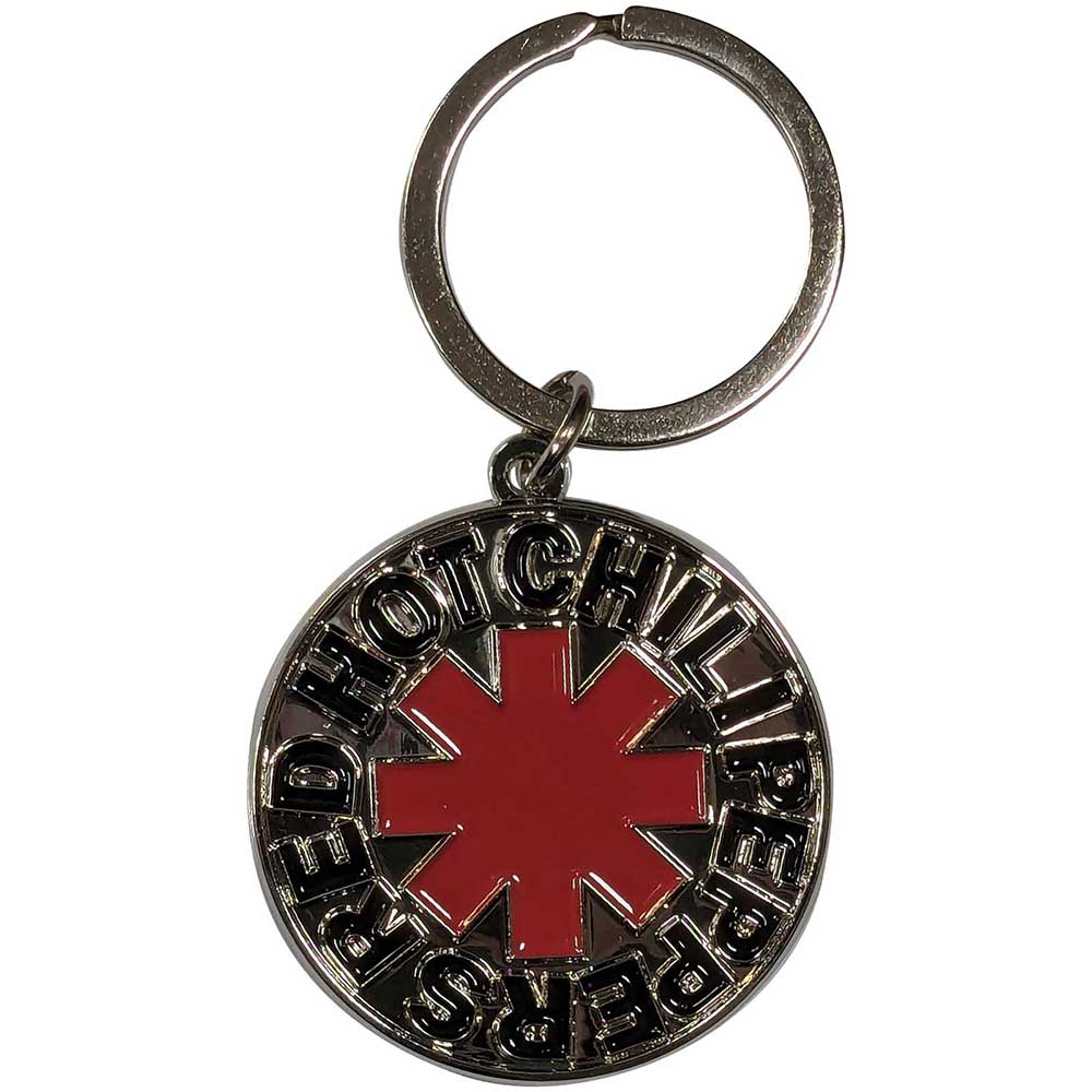 Red Hot Chili Peppers Keychain: Asterisk Logo Silver