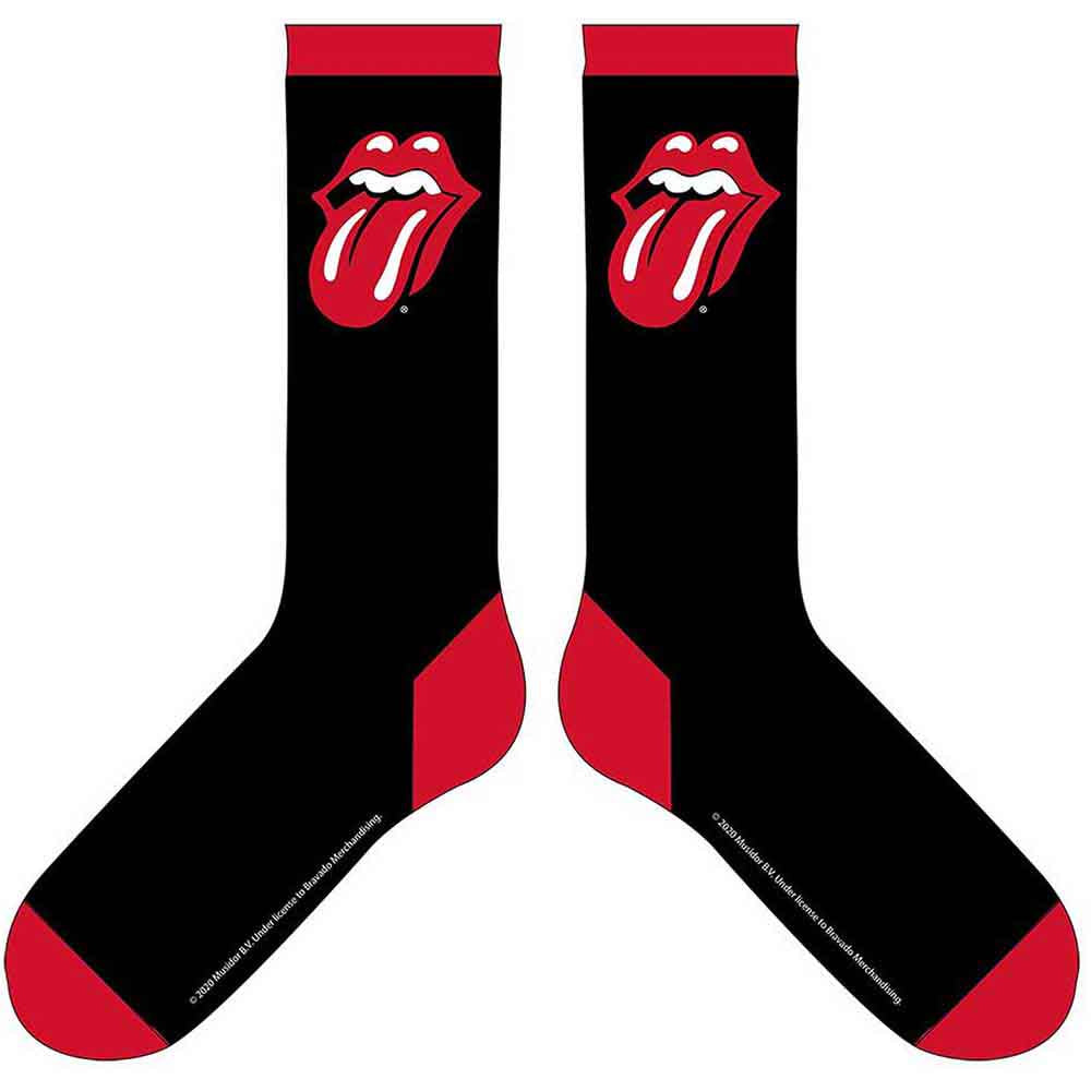 The Rolling Stones Unisex Ankle Socks: Classic Tongue (Black) (UK Size 7 - 11)