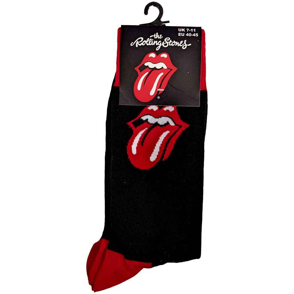 The Rolling Stones Unisex Ankle Socks: Classic Tongue (Black) (UK Size 7 - 11)