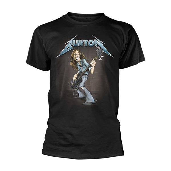 Metallica Cliff Burton Unisex T-Shirt: Squindo Stack (Black)