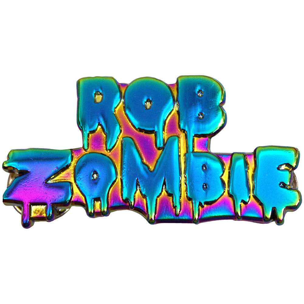 Rob Zombie Pin Badge: Multicoloured Logo