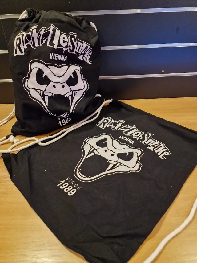 Rattlesnake Cotton Gymbag: Vienna 1989 (Black)