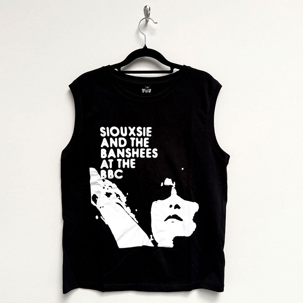 Siouxsie & The Banshees Unisex Tank T-Shirt: At The BBC (Black)