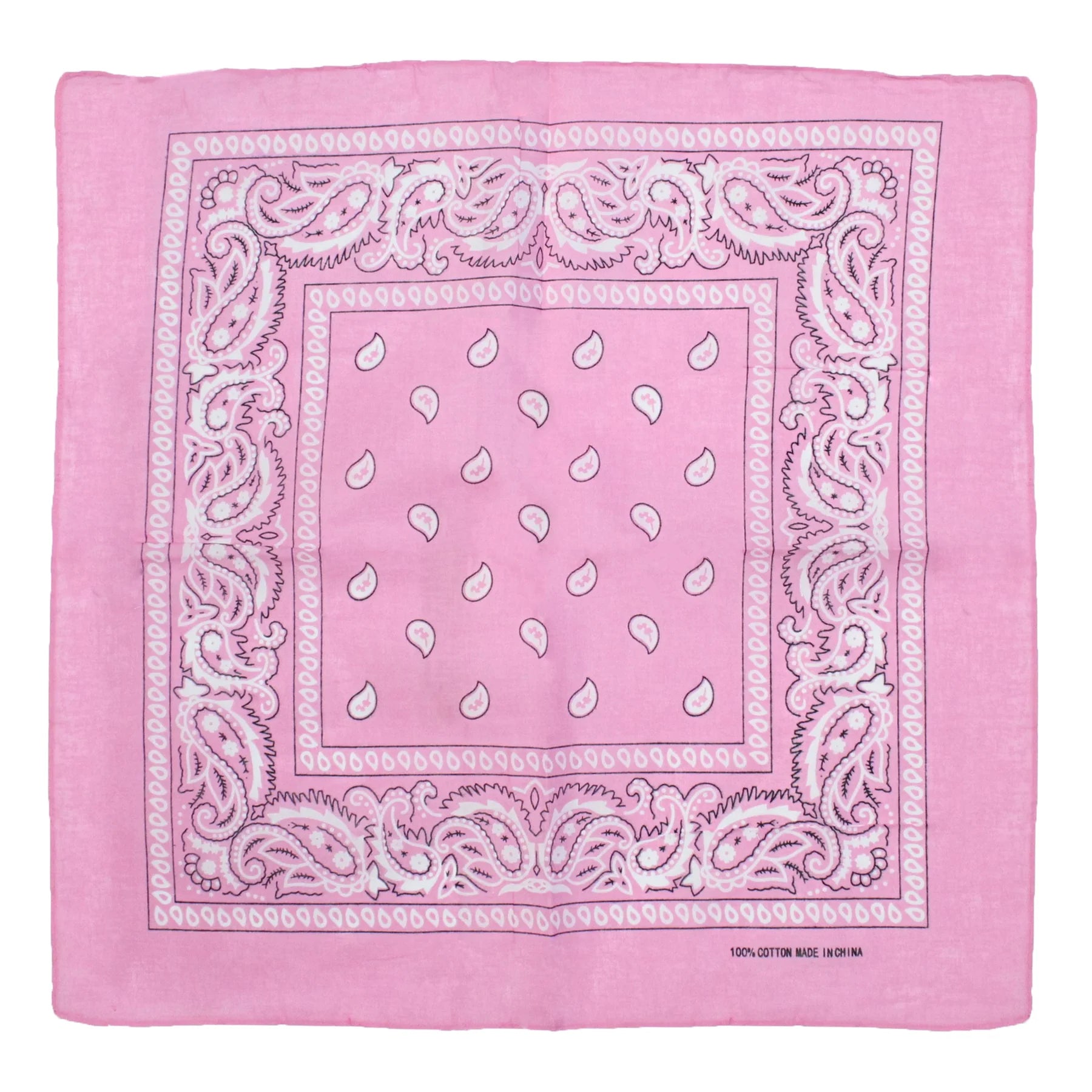 Bandana Paisley Print (Light Pink)