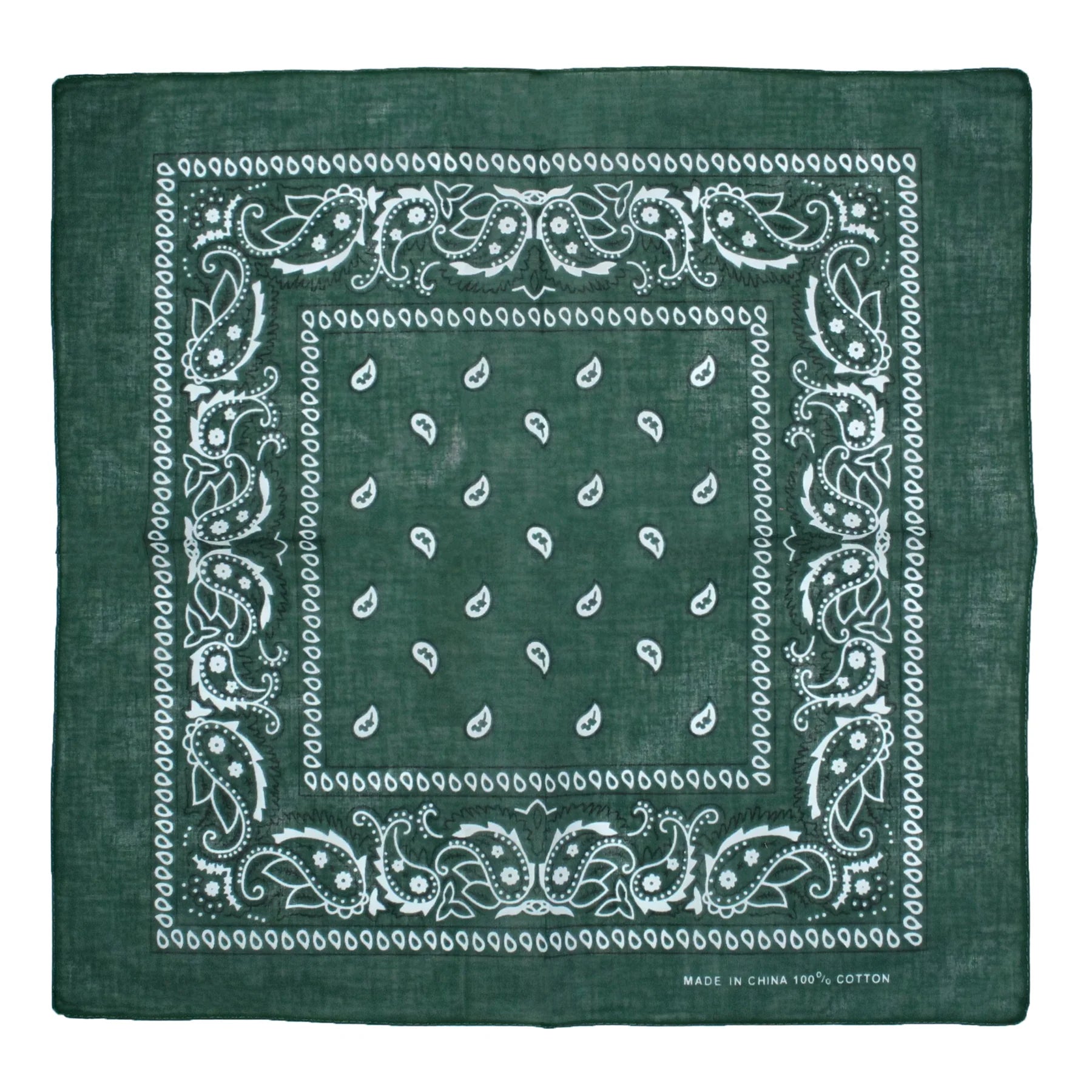 Bandana Paisley Print (Forest Green)
