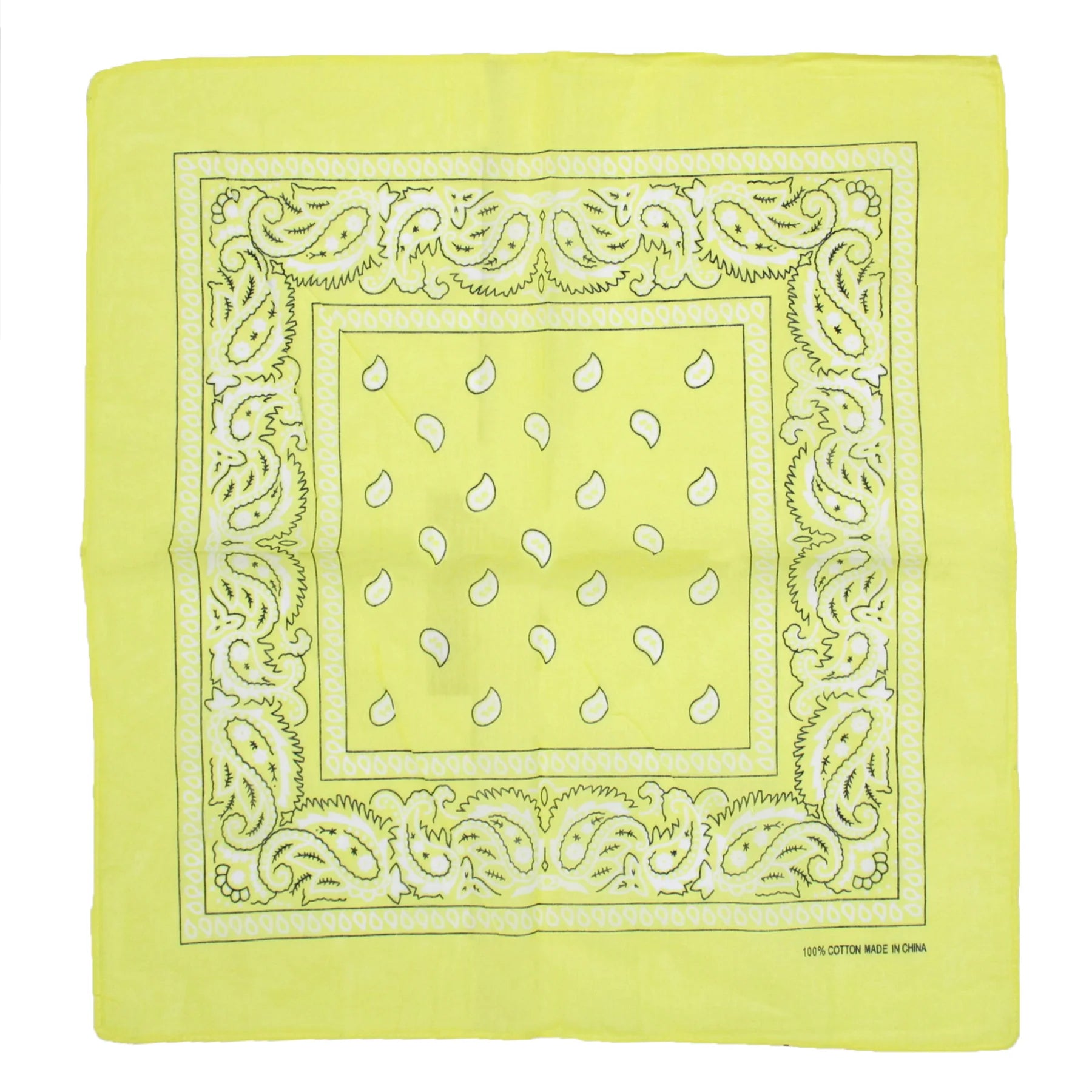 Bandana Paisley Print (Yellow)