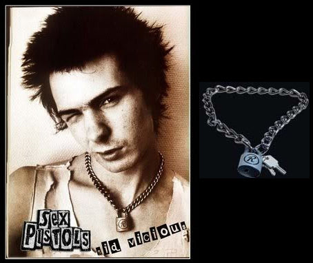 Sex Pistols Sid Vicious Padlock Necklace