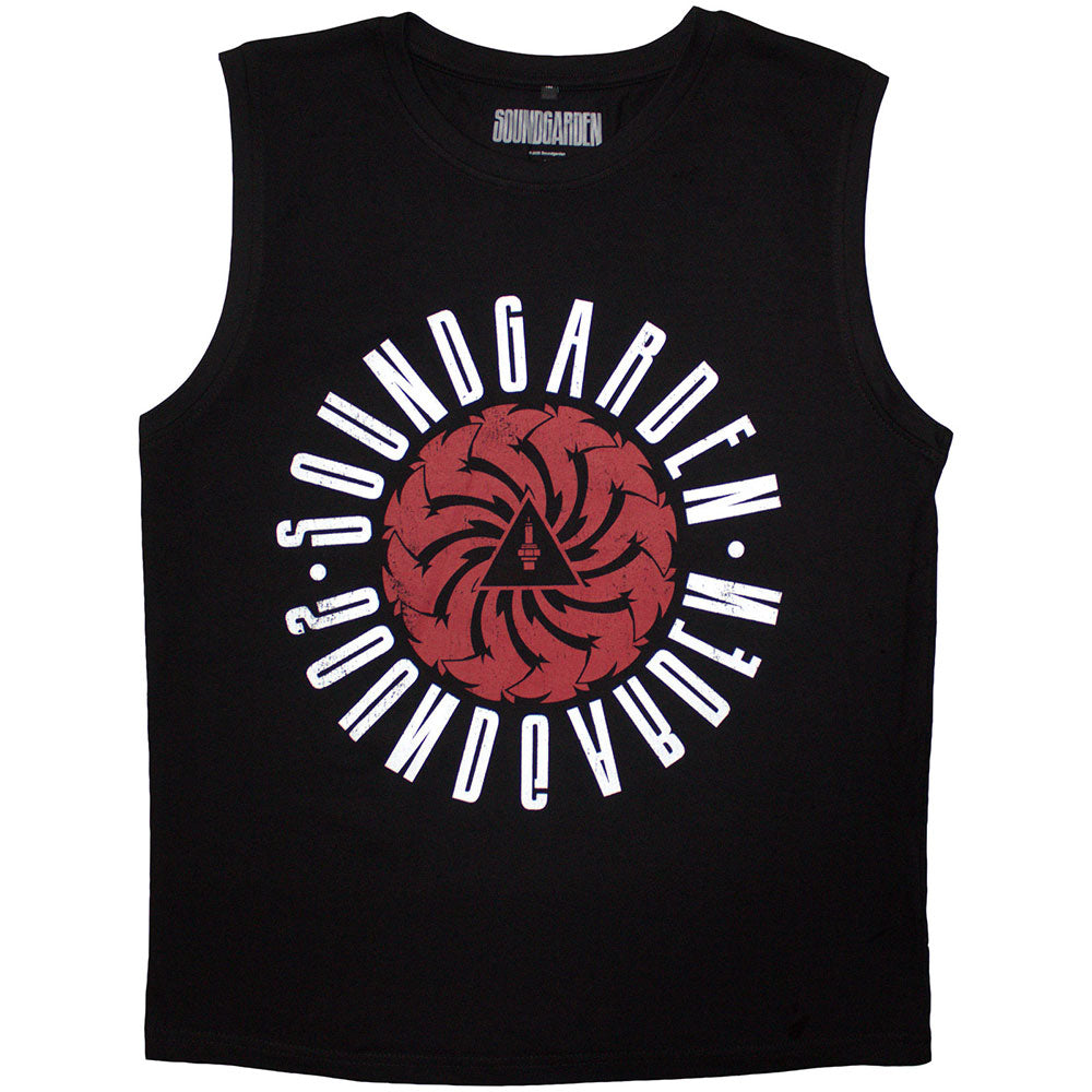 Soundgarden Unisex Tank T-Shirt: Circle Logo (Black)