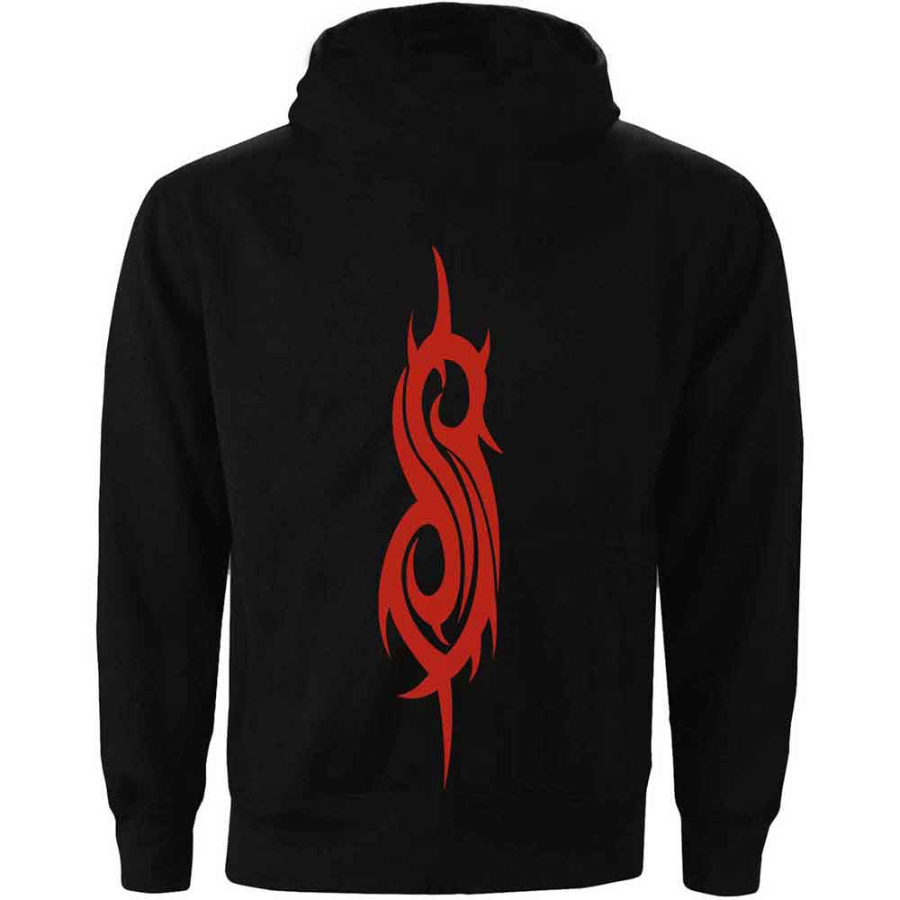 Slipknot Unisex Pullover Hoodie: Splatter (Black) (Back Print)