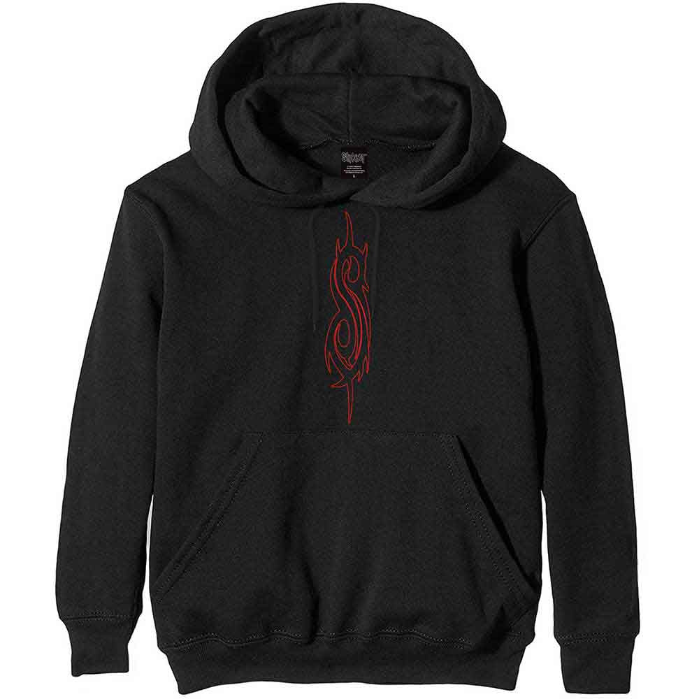 Slipknot Unisex Pullover Hoodie: Arched Group Photo (Black) (Back Print)