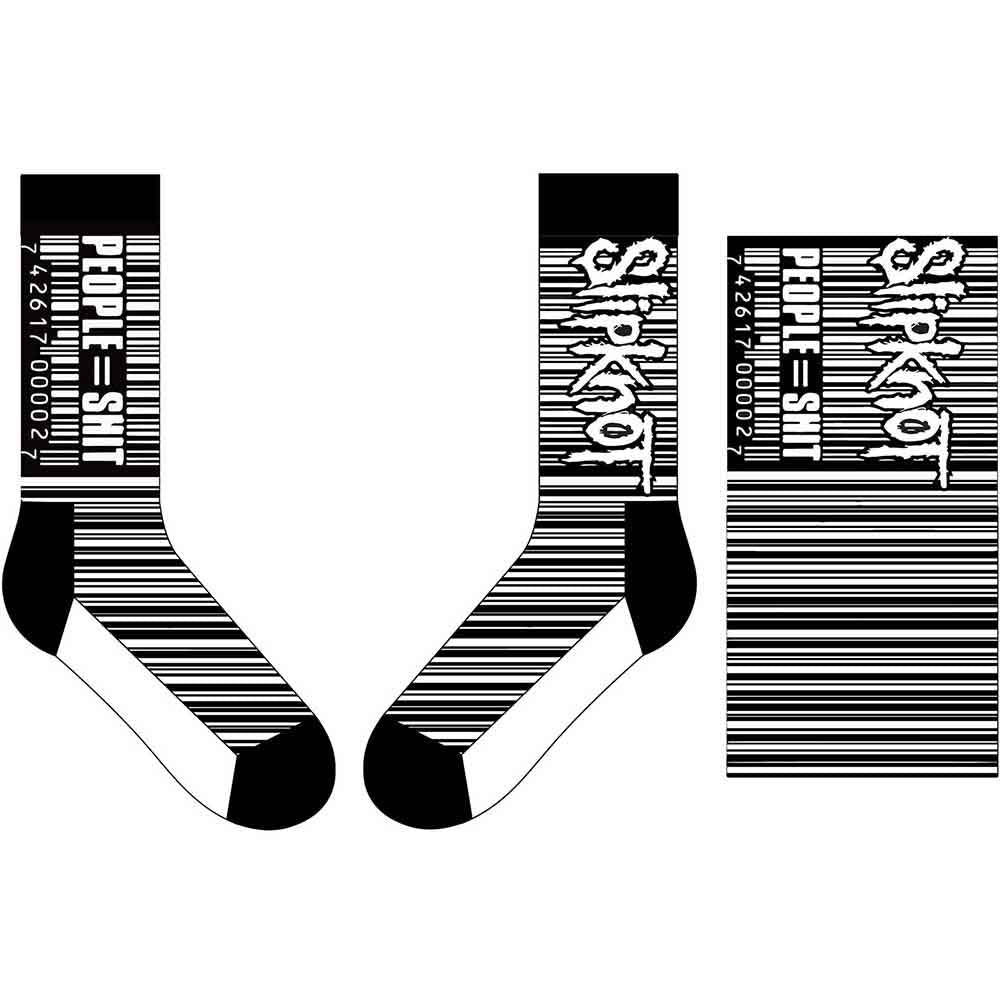 Slipknot Unisex Ankle Socks: Barcode (Black) (UK Size 7 - 11)