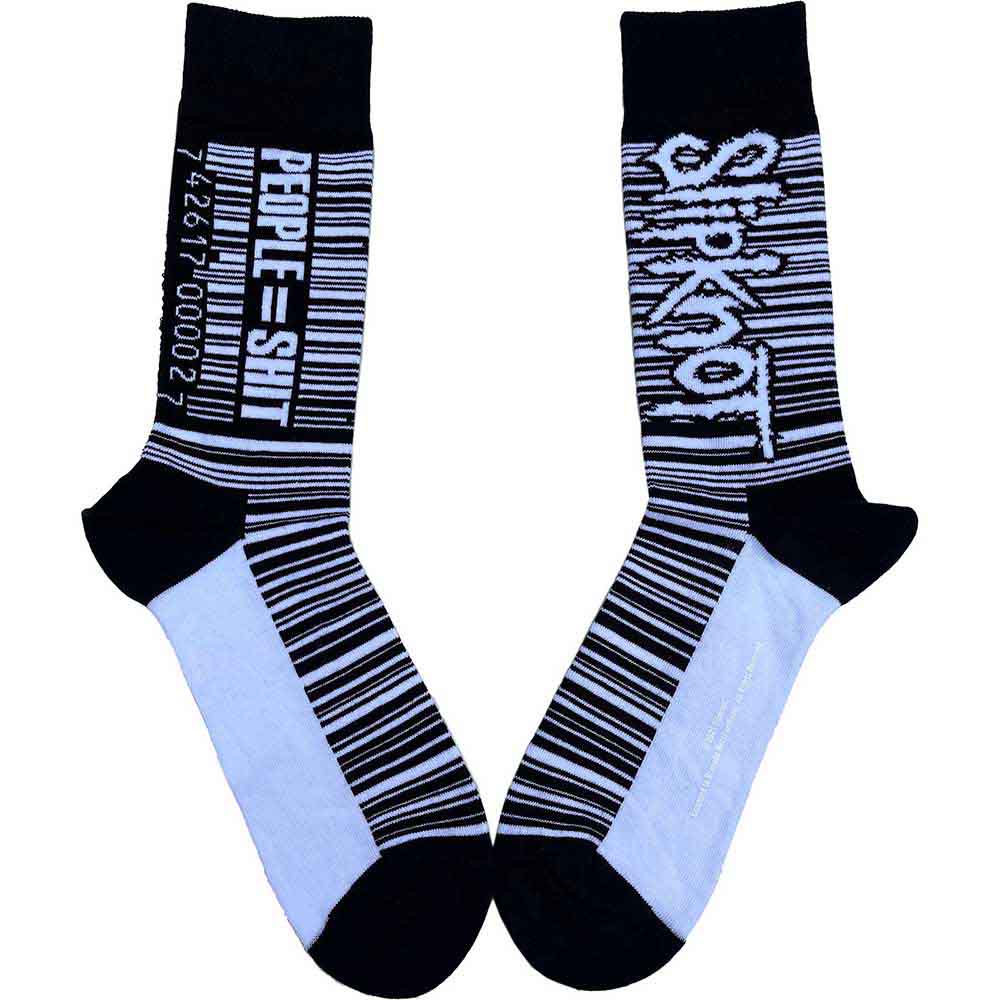 Slipknot Unisex Ankle Socks: Barcode (Black) (UK Size 7 - 11)
