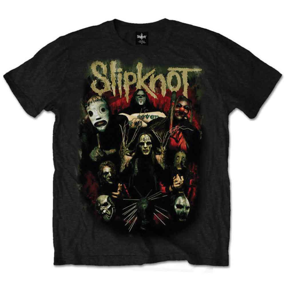 Slipknot Unisex T-Shirt: Come Play Dying (Black) (Back Print)