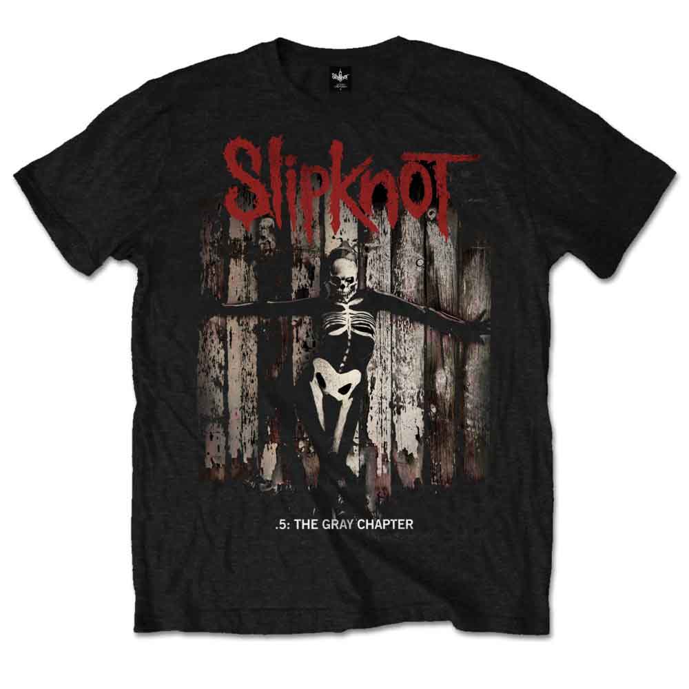 Slipknot Unisex T-Shirt: .5: The Gray Chapter Album (Black)