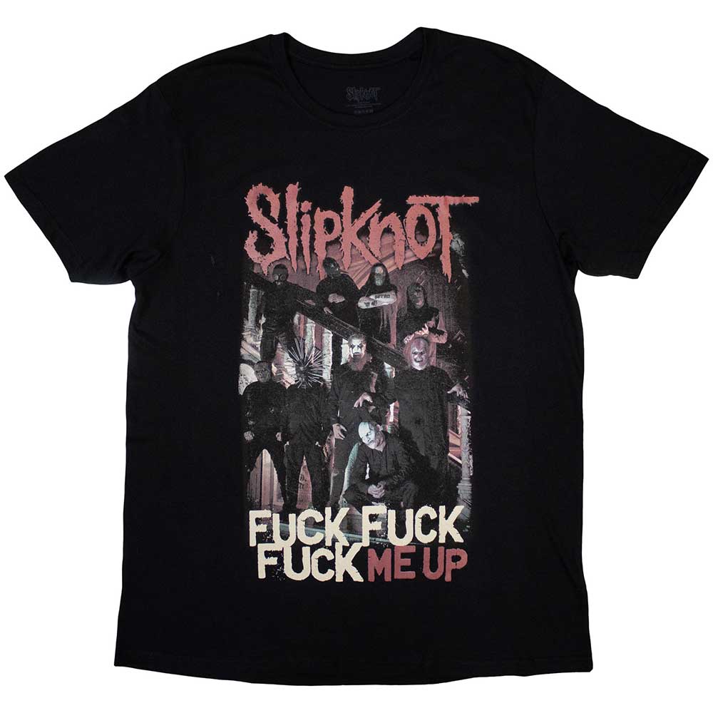 Slipknot Unisex T-Shirt: Fuck Me Up (Black) (Back Print)