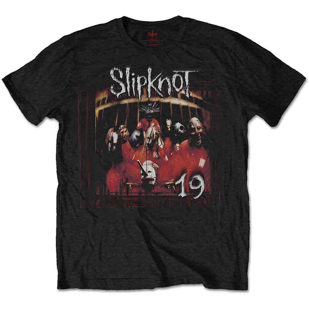 Slipknot Unisex T-Shirt: Debut Album 19 Years (Black) (Back Print)