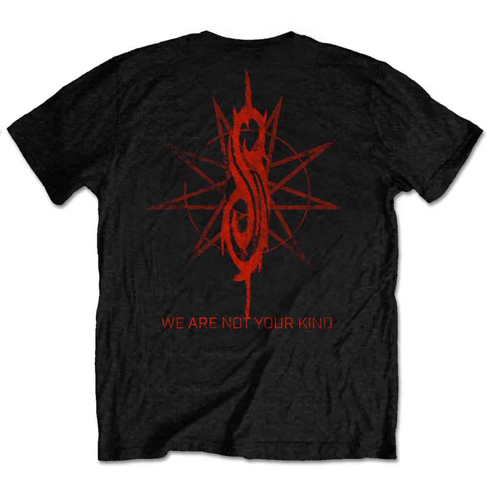Slipknot Unisex T-Shirt: WANYK Red P. (Black) (Back Print)