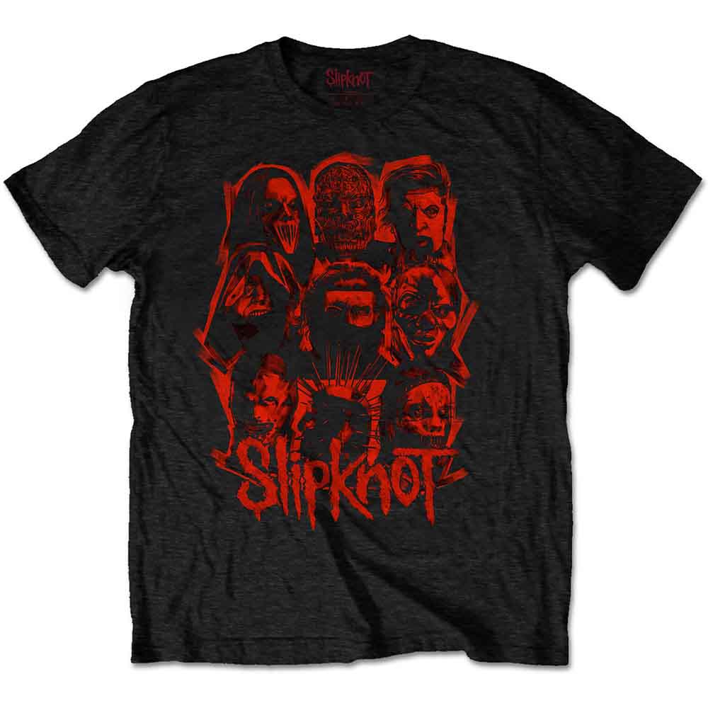 Slipknot Unisex T-Shirt: WANYK Red P. (Black) (Back Print)
