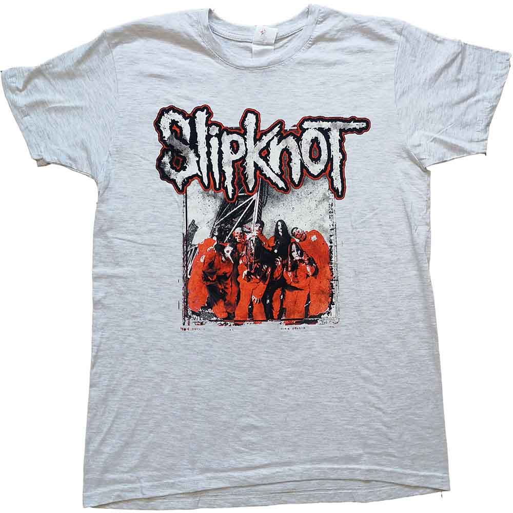 Slipknot Unisex T-Shirt: Self Titled (Grey) (Back Print)