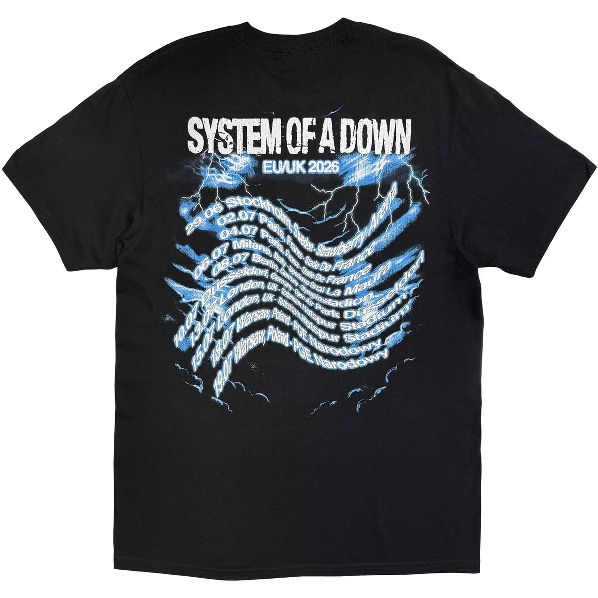 System Of A Down Unisex T-Shirt: Hand/Globe Tour &