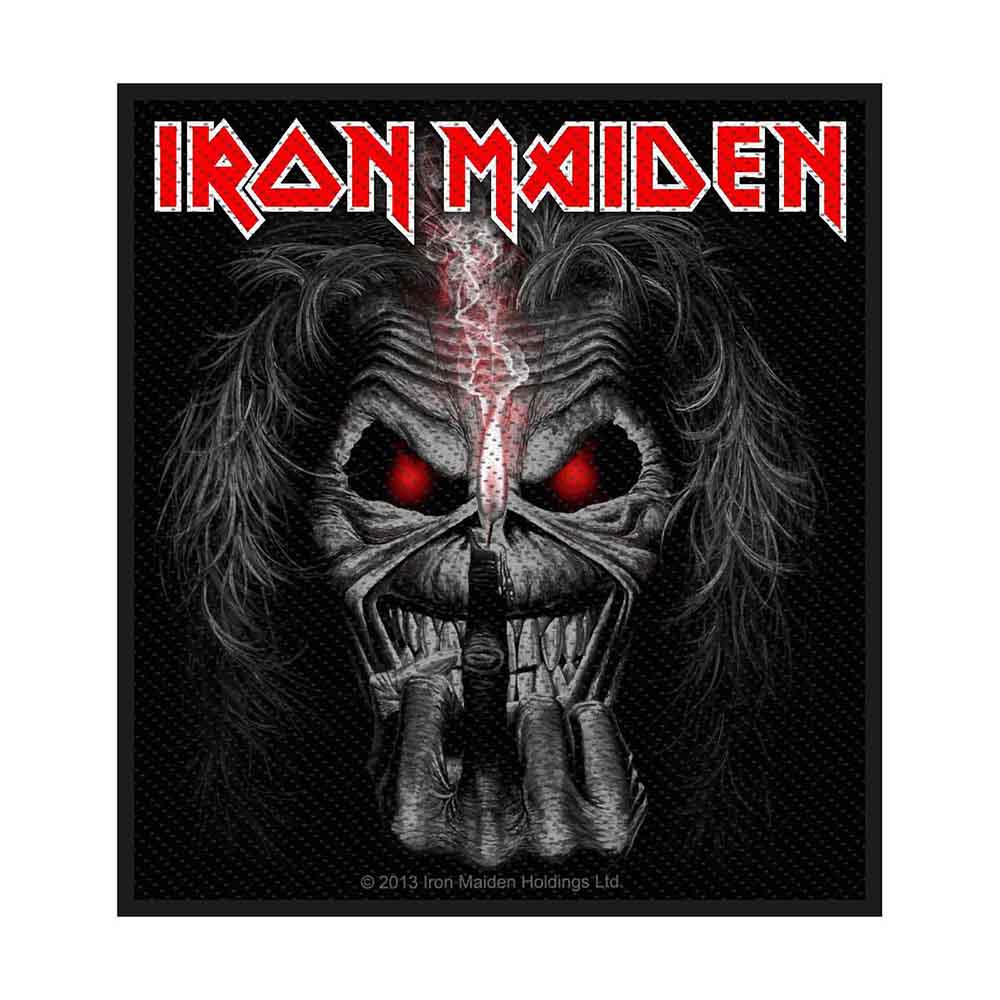 Iron Maiden Standard Patch: Eddie Candle Finger