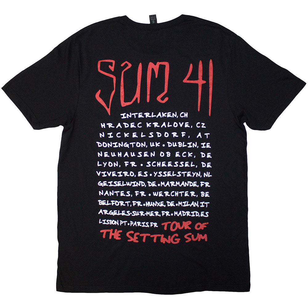 Sum 41 Unisex T-Shirt: Tour &