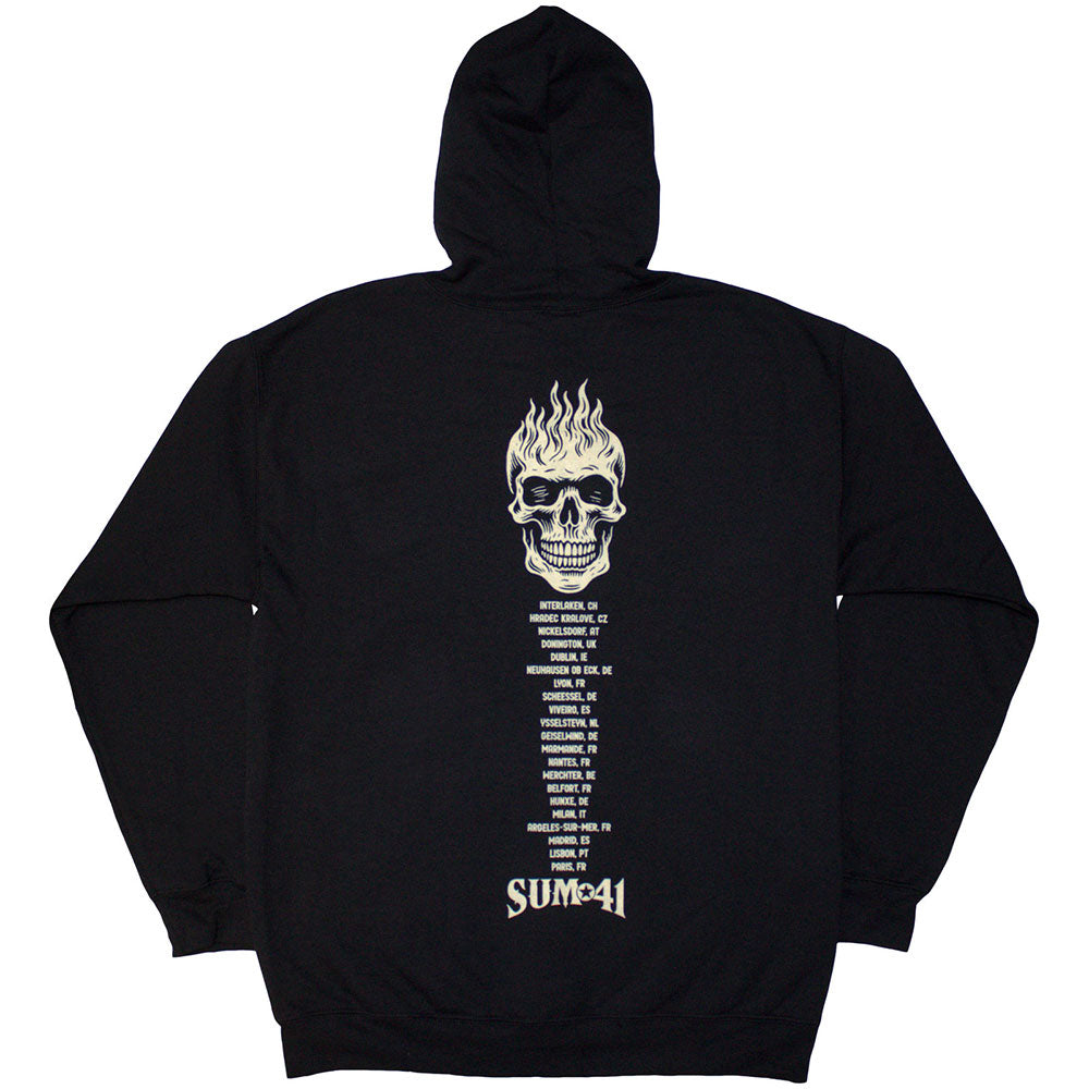 Sum 41 Unisex Zipped Hoodie: Tour &