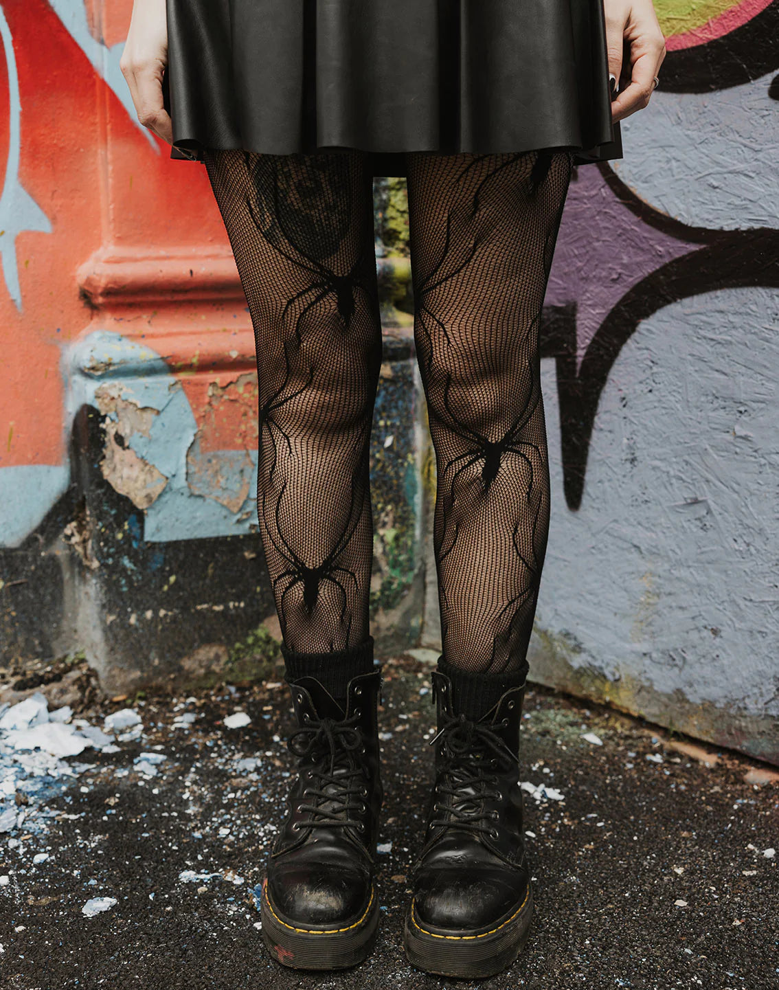 Spider Net Tights (Black)