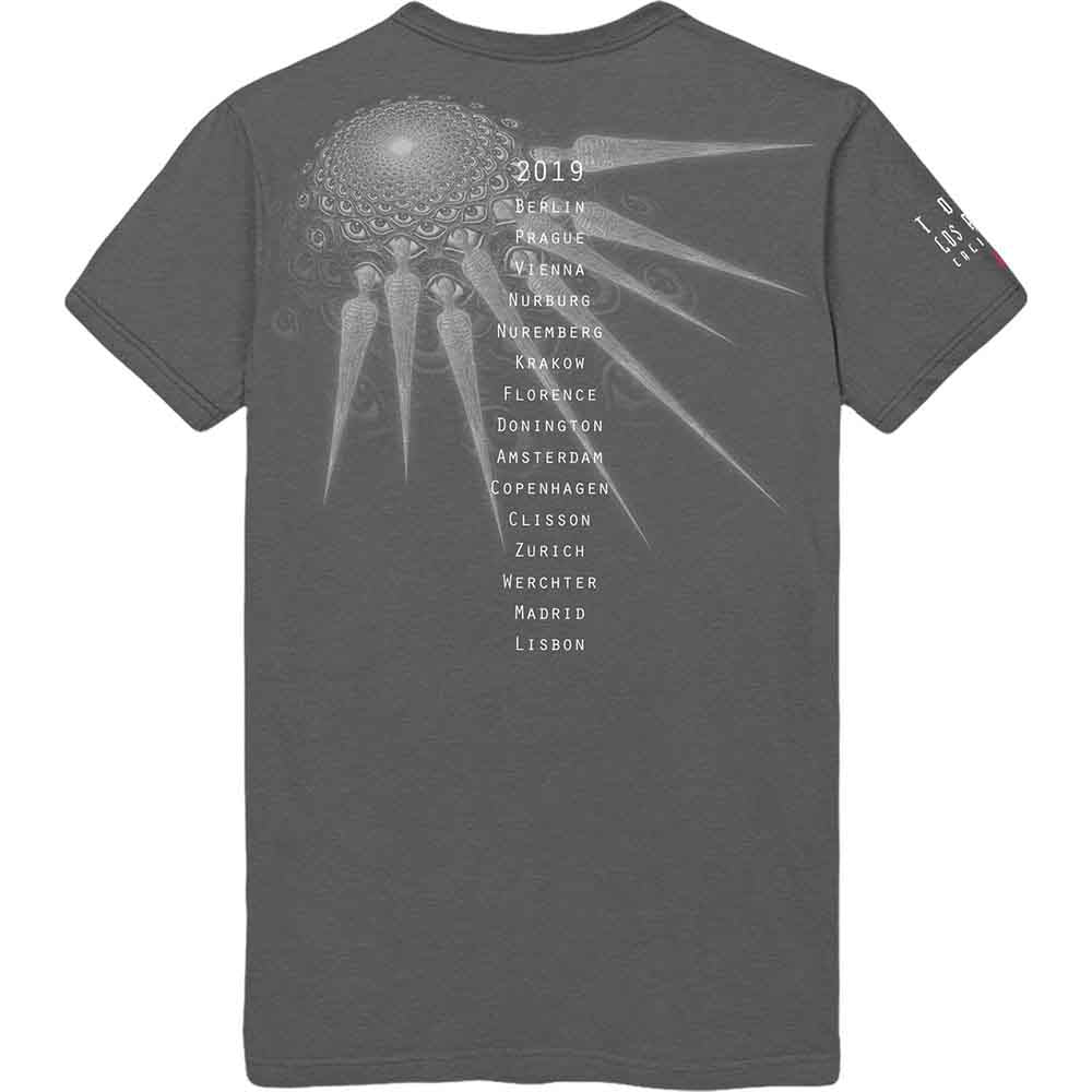 Tool Unisex T-Shirt: Spectre Spike (Charcoal Grey) (Back Print)