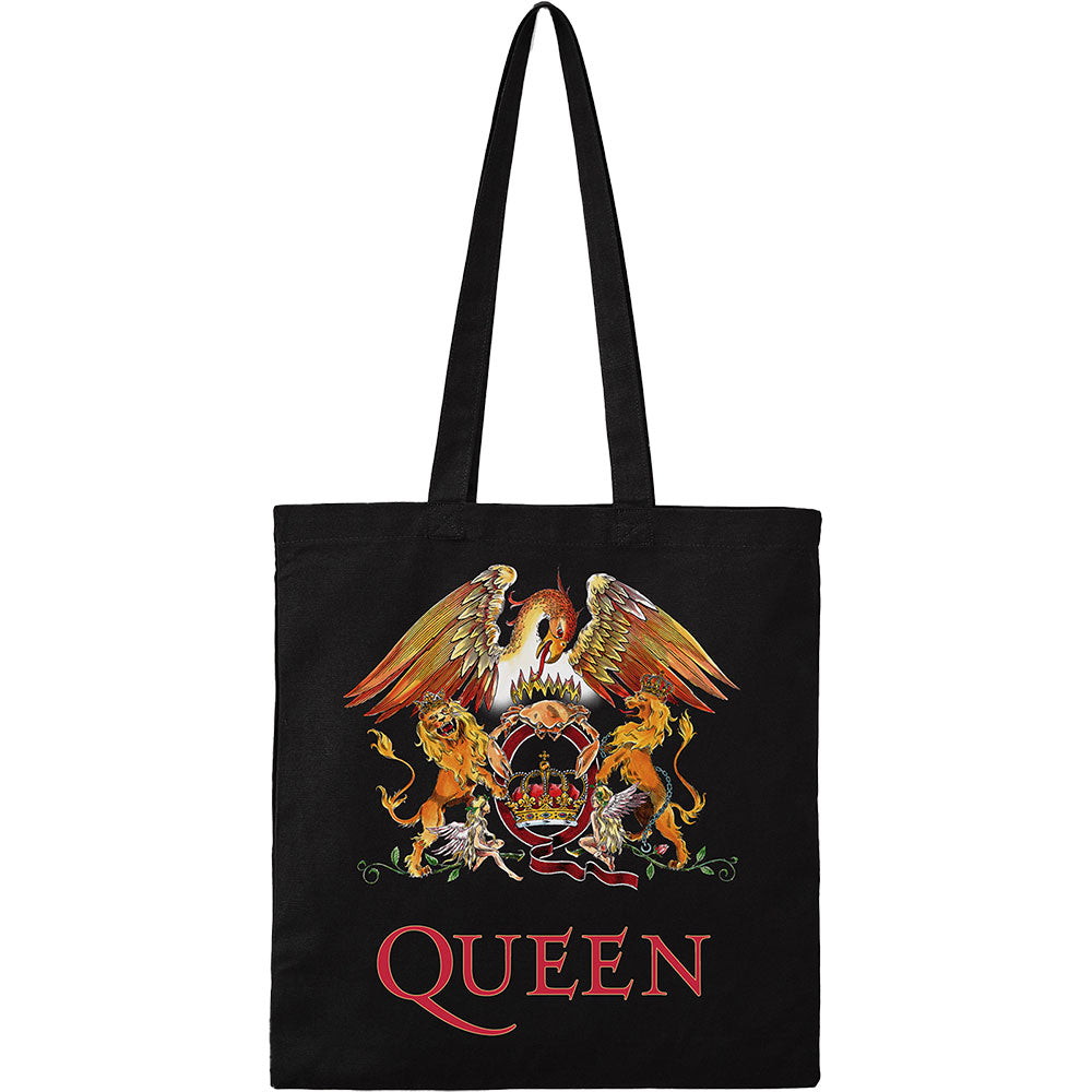 Queen Cotton Tote Bag: Classic Crest