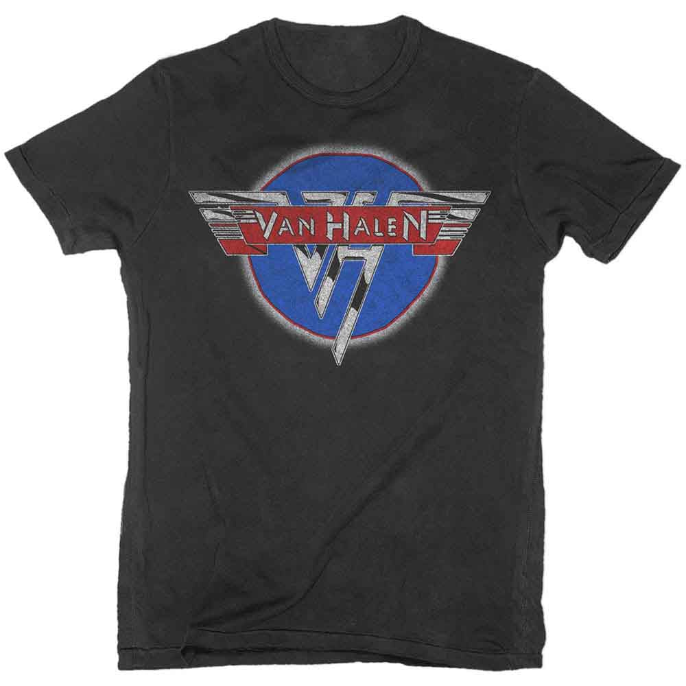 Van Halen Unisex T-Shirt: Chrome Logo (Black)