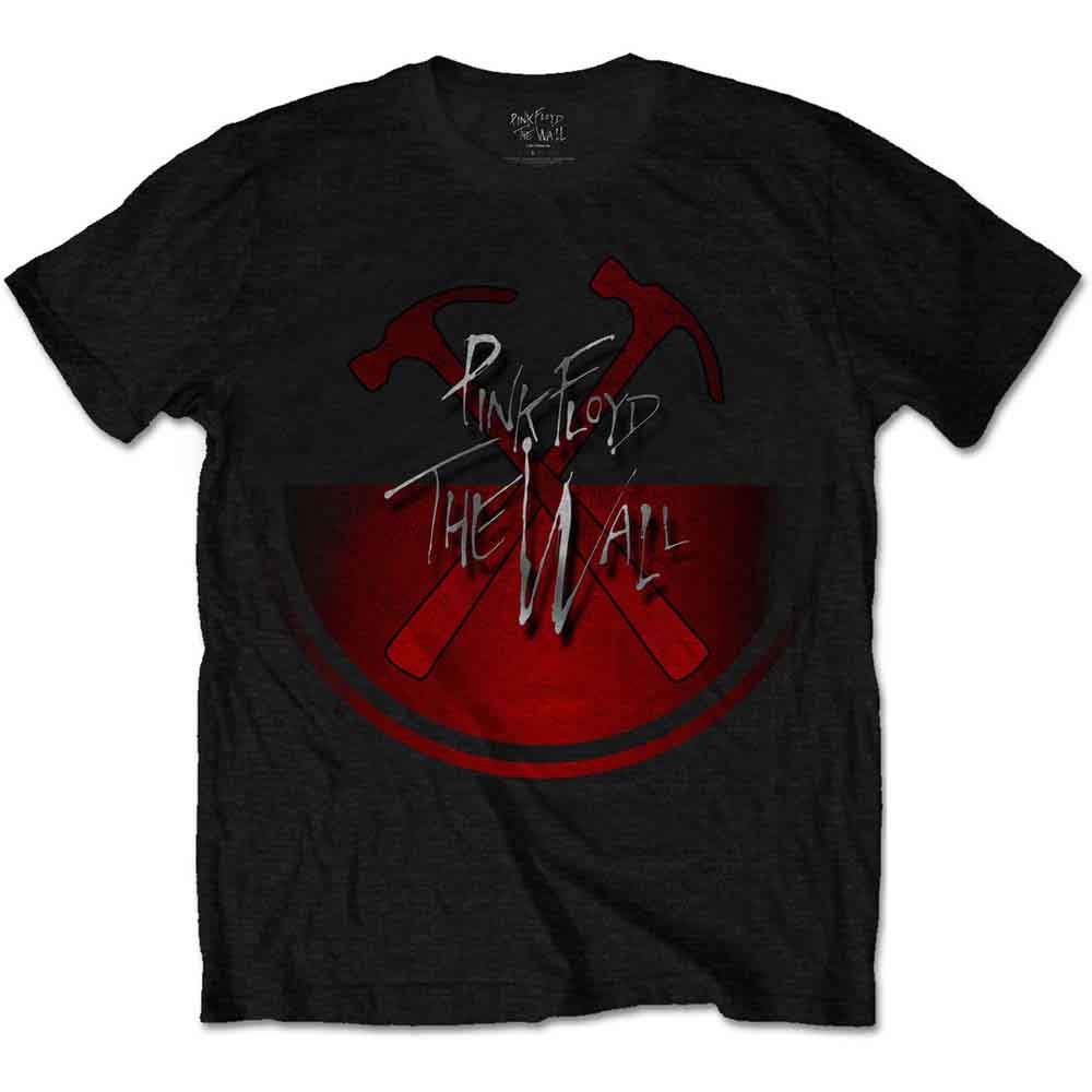 Pink Floyd Unisex T-Shirt: The Wall Oversized Hammers (Black)