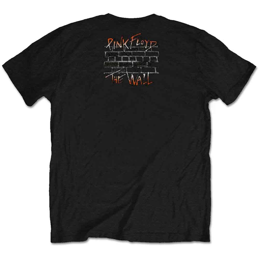 Pink Floyd Unisex T-Shirt: The Wall Meadow (Black) (Back Print)