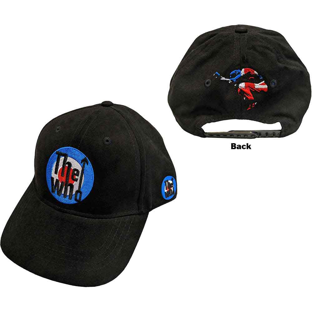 The Who Unisex Baseball Cap: Target & Leap (Black)