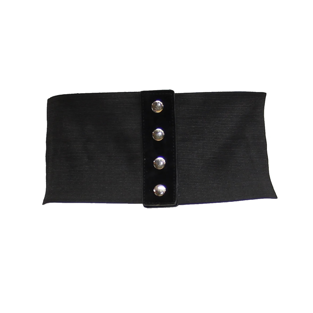 Very Wide Elasticated Suede Waist Lace Up Corset Belt - ZBELT505