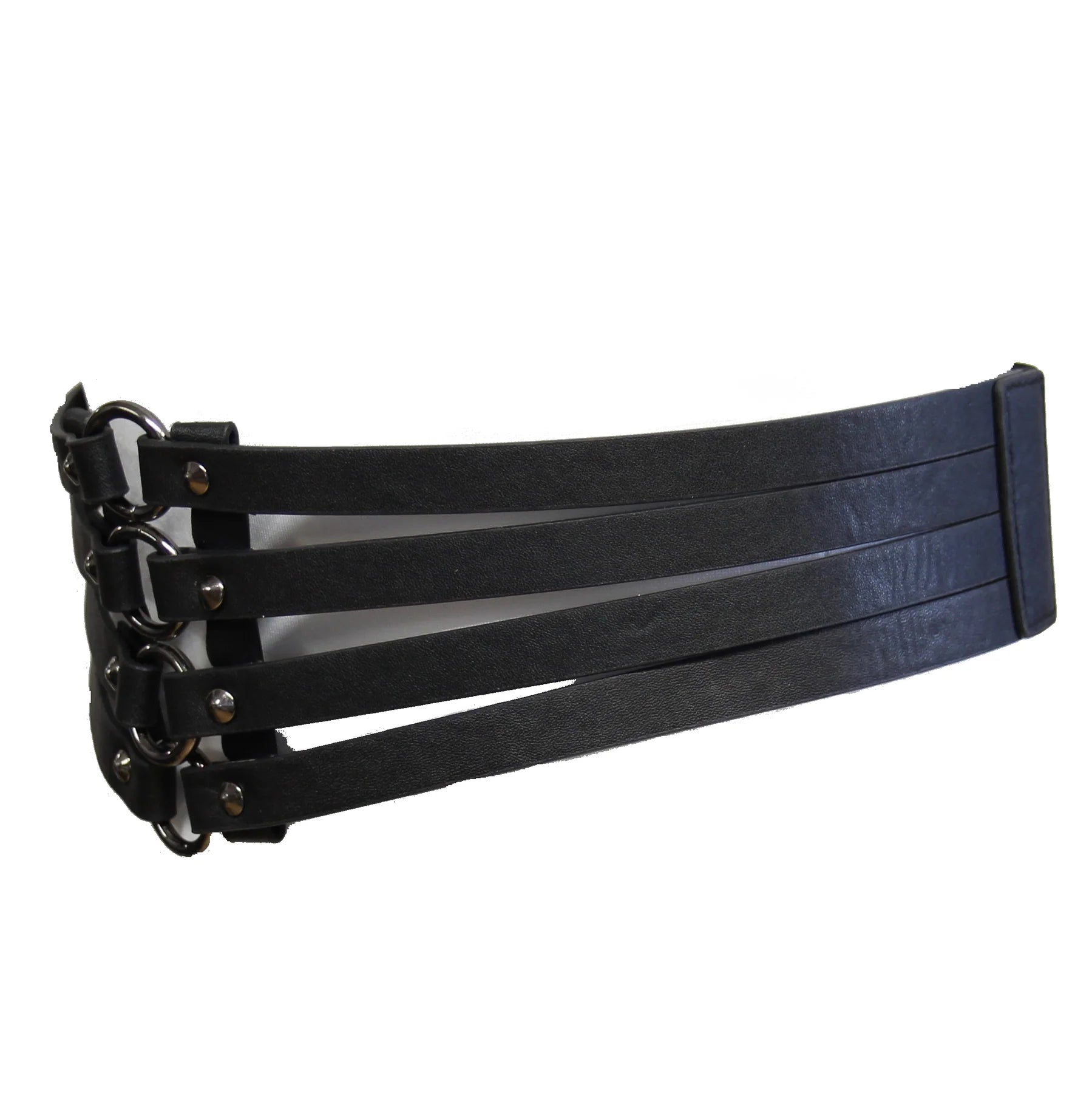 Four Strip Elasticated Waist Lace Up Corset Belt - ZBELT510