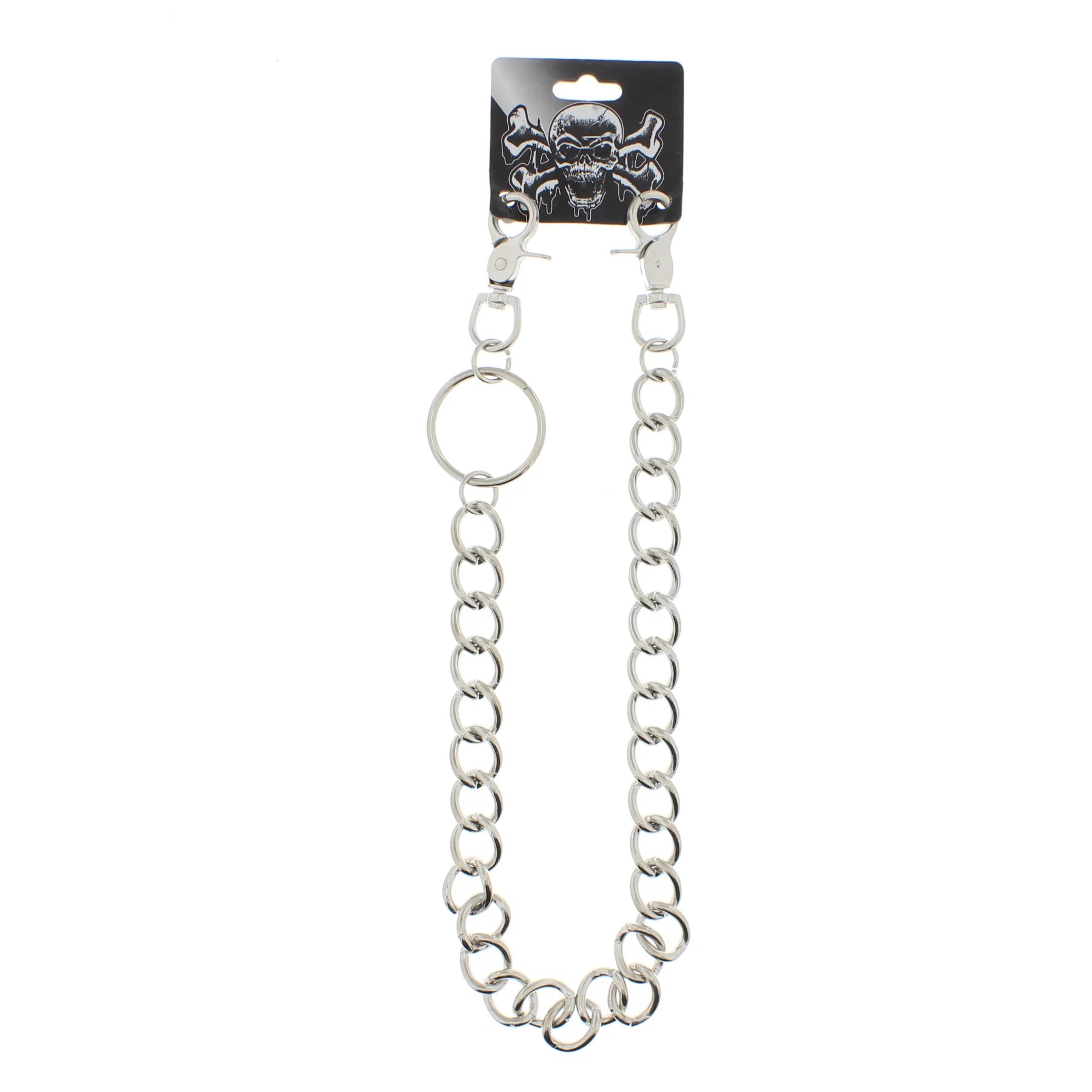 55cm Rhodium Thick Key Chain or Hip Chain