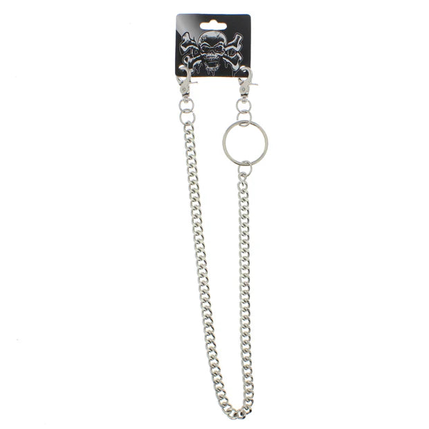55cm Rhodium Key Chain or Hip Chain